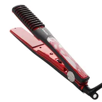 Chapinha / Prancha para Cabelo Mox MO-HS1003 / 45W / 110-240V ~ 50/ 60HZ - Preto/ Vermelho
