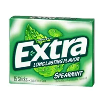 Wrigleys Extra Chicle Spearmiint s/free 56GR
