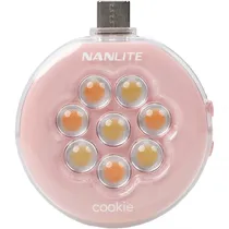 LED Nanlite Cookie USB-C Redondo Pink