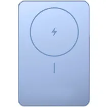 Carregador Portátil Xiaomi Super Slim Magnetic WPB0507S BHR08POGL - 5000MAH - USB-C/Wireless - Azul