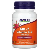 Now Vitamina K-2 MK-7 100MCG 60 Cápsulas