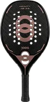 Raquete Beach Tennis Joog Infinity 3K Pro Eva Pro Preto/Rosa Dourado