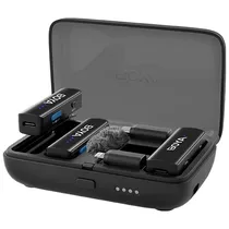 Microfone de Lapela Sem Fio Boya Boyalink com USB-C/Lightning/Mini Jack 3.5 MM - Preto