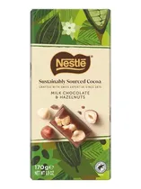 Nestle Choc Tablet Milk Hazelnuts 170G