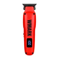Aparador / Cortador de Cabelo Wmark NG-1205 / 7000RPM / 1200MAH / com Acessorios / Recarregavel - Vermelho