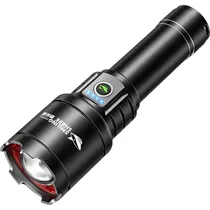 Lanterna LED Smiling Shark SD-7004 / Recarregavel - Preto