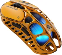 Mouse Wireless Gravastar Mercury Xpro RGB 8K 49G/PAW3950/32000DPI/Battle-Worn Yellow