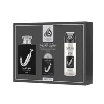 Kit Lattafa Pride Ishq Al Shuyukh Silver Edp 100NK 3 Piezas