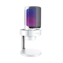 Micrófono Condensador Fifine Ampligame A8 Cardioide RGB Blanco
