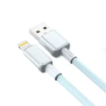 Cabo Xo NB249 Lightning/USB-A 5A/1M - Azul (Atacado)