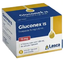 Tirzepatida 15MG Gluconex/Lasca (4.Viales)