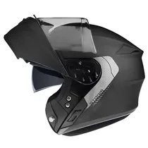 Capacete Axxis Storm s SV Solid A1 - Articulado - Tamanho XXL - com Óculos Interno - Preto Mate