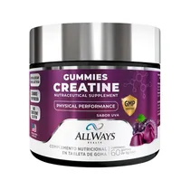 Suplemento Allways Creatine Uva 60 Gummies