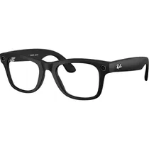 Óculos de Sol Smart Ray-Ban Meta Wayfarer Large (Gen 2) RW4012 - Matte Black/Clear