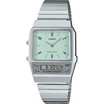 Relógio Casio Vintage AQ-800E-3ADF Analógico/Digital Unissex - Prata/Azul Claro