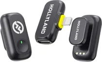 Microfone Sem Fio Hollyland Lark A1 Mini Duo Lightning - Space Gray