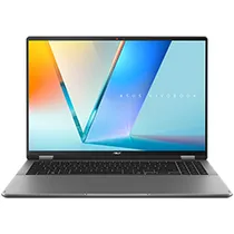 Notebook Asus Vivobook 16 Flip TP3607SA-IS77T Intel Core Ultra 7 258V Pantalla Touch Oled Wuxga 16.0" / 32GB de Ram / 1TB SSD / WIN11HOME - Matte Gris (Inglés)