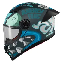Capacete Axxis Fenix Angry Face C7 - Fechado - Tamanho XL - Matt