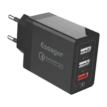 Essager ECTQC3-FBB01 QC+Dual 2.4 Black