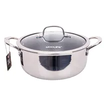 Caçarola Ucc Life Em Aço Inoxidável, 24 CM