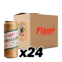 Cerveja Miller High Life Lata Caixa com 24X296ML