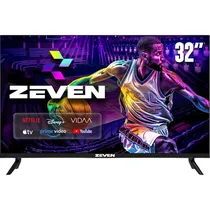 TV Smart LED Zeven 32D4N 32" HD Vidaa Wi-Fi - Preto
