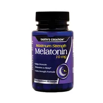 Melatonin 10MG Earth's Creation com 60 Cápsulas