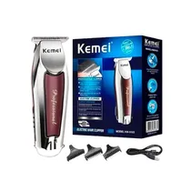 Maquina de Cabello Kemei KM-9163 Rojo/Plata Bivolt 391635*