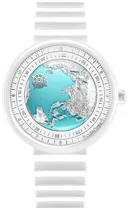 Relogio Feminino Ciga Design U032-WU01-W5W7W U Series Blue Planet Glacier Blue