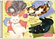 Caderno Tilibra Cartografia e Desenho 80F Purrfect