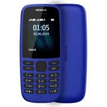 Celular Nokia 105 4G TA-385 Dual Sim Tela 1.4" - Azul