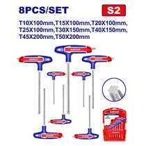 Jogo de Chaves Torx com Cabo Emtop ETHW6063 – 8 Peças