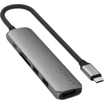 Hub Satechi Multiport 6 En 1 USB-C - Gris Espacial (ST-P6SM)