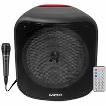 Caixa de Som Mox MO-S804T de 8" 20 Watts RMS com Bluetooth/USB/FM - Preta