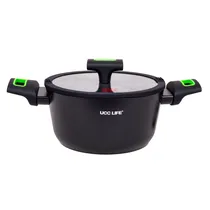 Panela Antiaderente de Indução Ucc Life, 20 CM, Preta