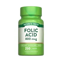 Vitamina Nature's Truth Folic Acid 800MCG 250 Tabletas