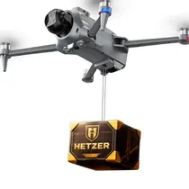 Drone Hetzer AE20 Max com Controle/ Tela/ 90Ø/ 150M/ 2BATERIA - Silver