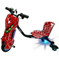 Triciclo Elétrico Audisat TE-6.5W 6.5" Bluetooth/Speaker - Spider Red (3 Meses de Garantia)
