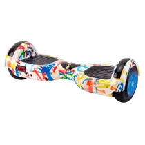 Scooter Elétrico Hye 6.5" Bluetooth LED + Bolsa - Full Color Branco