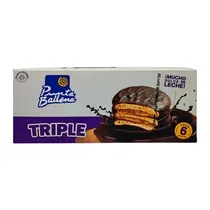 Alfajor Punta Ballena Triple Mousse Preto 6X65GR 013331