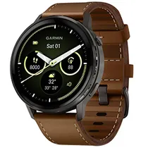 Relógio Garmin Venu 4 - Preto / Marrom (010-03014-03)