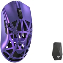 Mouse Gamer Wlmouse Beast X Max Magnesium Omron Opticals Solid Side Dongle 8K Sem Fio - Roxo