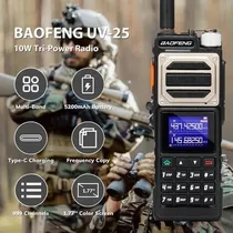 Radio Baofeng UV-25 Pro Max 10W Walkie Talkie Tri-Band