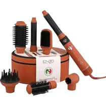 Kit Modelador de Cabelo Enzo Professional Pro 2 Max EN-4133 7 Em 1 1500 W 220V - Laranja