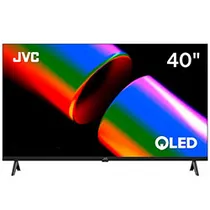 TV Smart JVC LT-40KB758 40" Full HD / Qled / Google TV - Preto