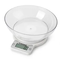 Mini Balança Digital Portatil Titan Kitchen B8027B de Cozinha com Bolw / 3KG / 1G / A Pilha (Pilha Incluida) - Branco