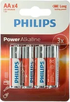 Pilha Alcalina Philips AA LR6P4B/97 c/4