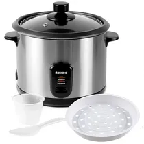 Panela Elétrica de Arroz Itatiaia PAMID2002 700 Watts 1.8 Litros 220V ~ 50/60HZ - Prata/Preta