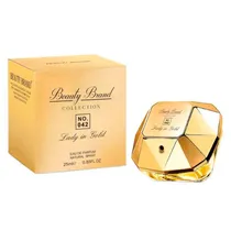 Perfume Beauty Brand Collection 042 Lady Million In Gold Eau de Parfum Feminino 25ML