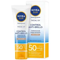 Protetor Solar Facial Nivea Sun Control Anti-Brillo SPF 50 de 50ML - Tom Médio